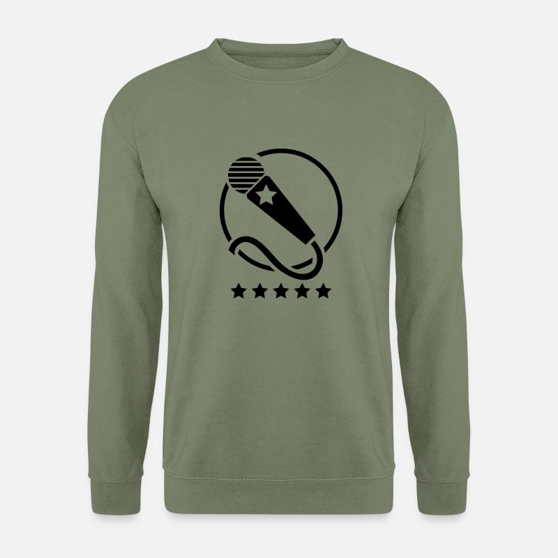 microphone_cool__f1 - Unisex Sweatshirt - army green