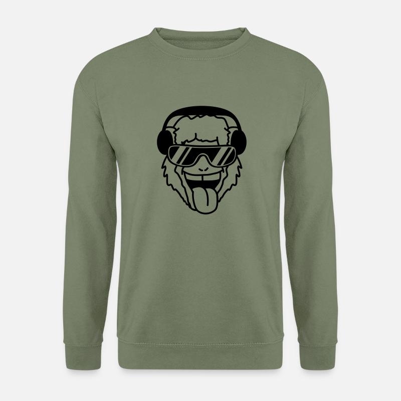 Cool Monkey - Unisex Pullover - Armeegrün