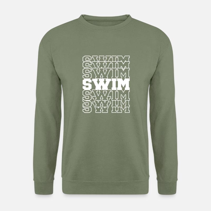 schwimmen - Unisex Pullover - Armeegrün
