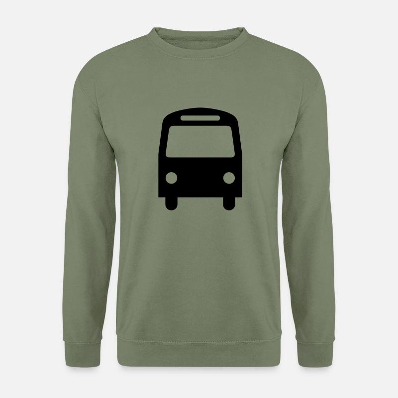 Bus,Omnibus,Schulbus,Kfz - Unisex Pullover - Armeegrün