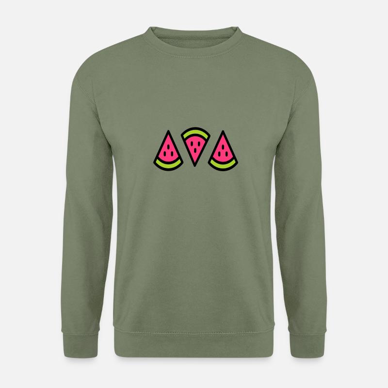 pastèque douce fruit de l'été - Sweat-shirt Unisexe - vert militaire