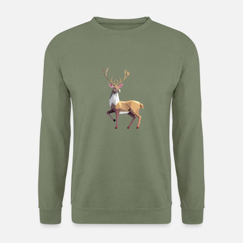 Reindeer, Reindeer, Moose, Christmas, Magic - Unisex Sweatshirt - army green