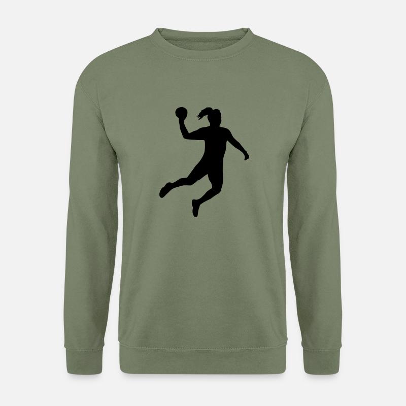 Handball Sprungwurf - Unisex Pullover - Armeegrün