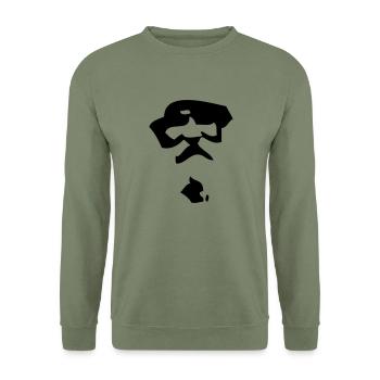 Almöhi - Unisex Pullover - Armeegrün - Vorne - Alina (178cm) & Michal (187cm)