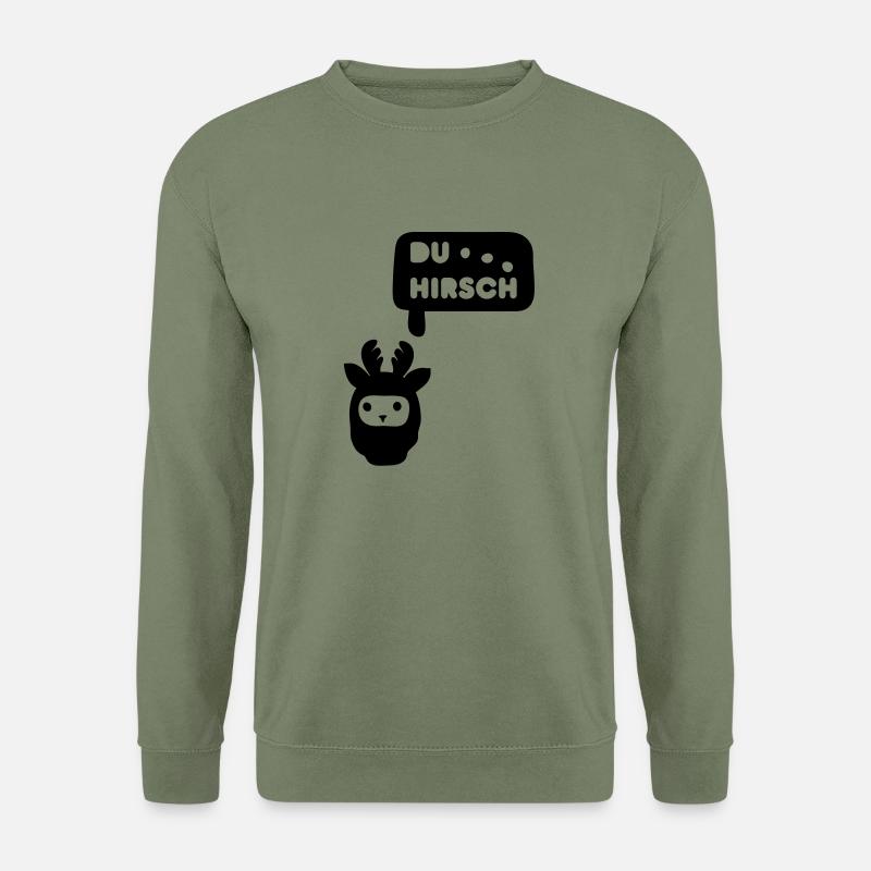 du hirsch - Unisex Pullover - Armeegrün