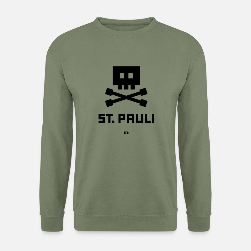 A-207 St. Pauli Totenkopf - Unisex Pullover - Armeegrün