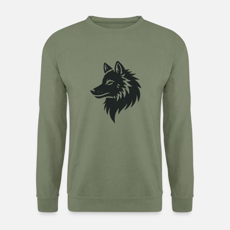 wolf - Unisex Pullover - Armeegrün