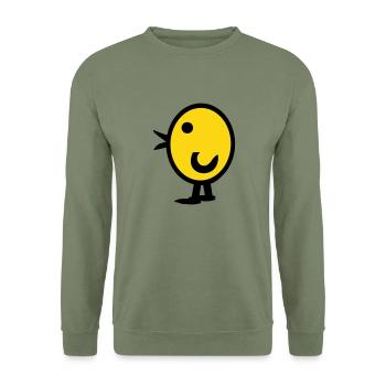 Canard, poulet, pois chiches - Sweat-shirt Unisexe - vert militaire - Devant - Alina (178cm) & Michal (187cm)