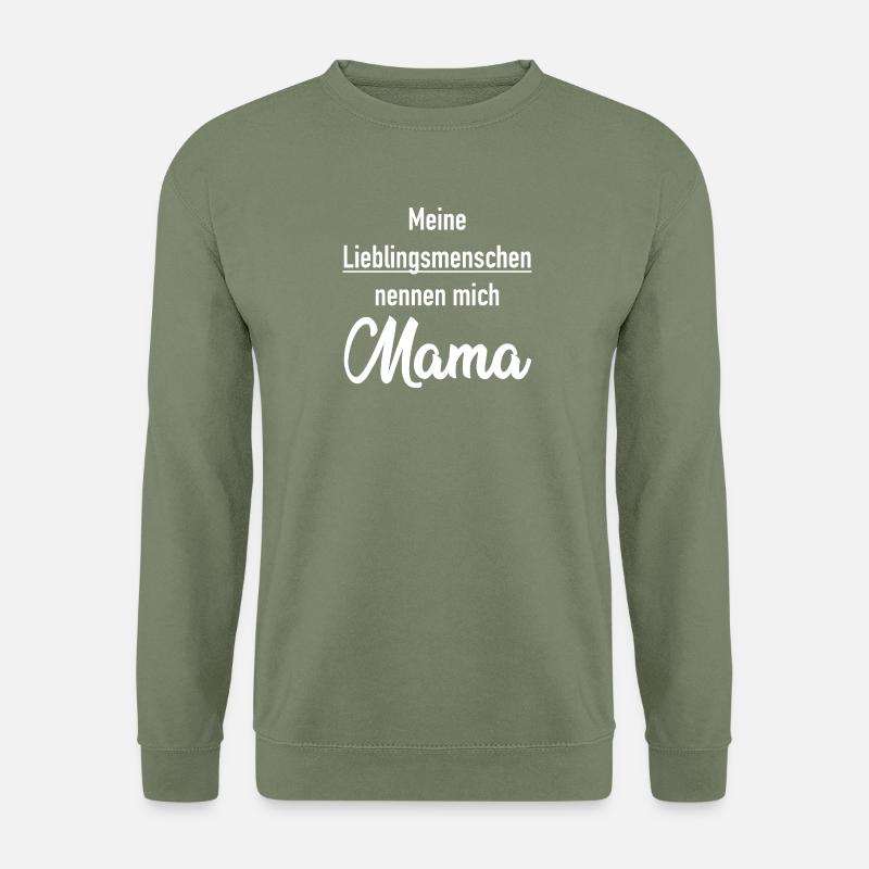 Lieblingsmenschen - Mama - Unisex Pullover - Armeegrün