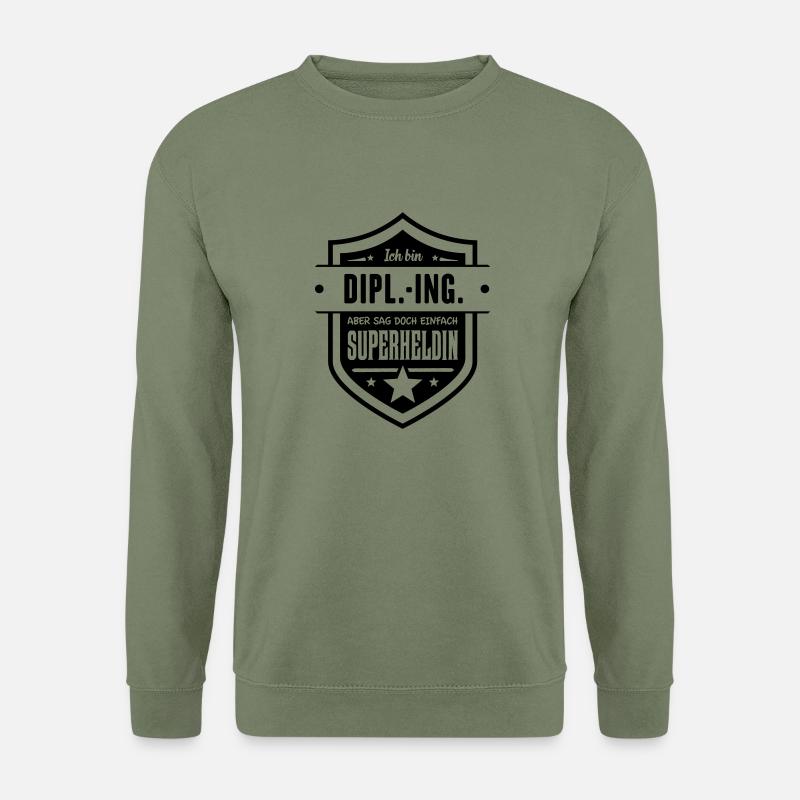 Super Dipl.-Ing. - Unisex Pullover - Armeegrün