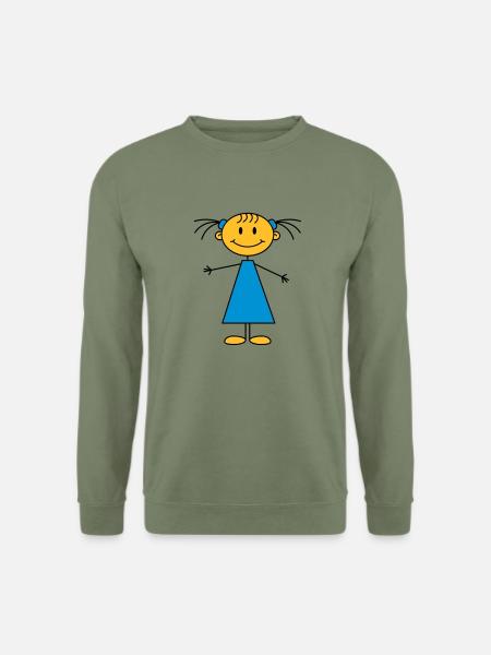 girl - Unisex Pullover - Armeegrün