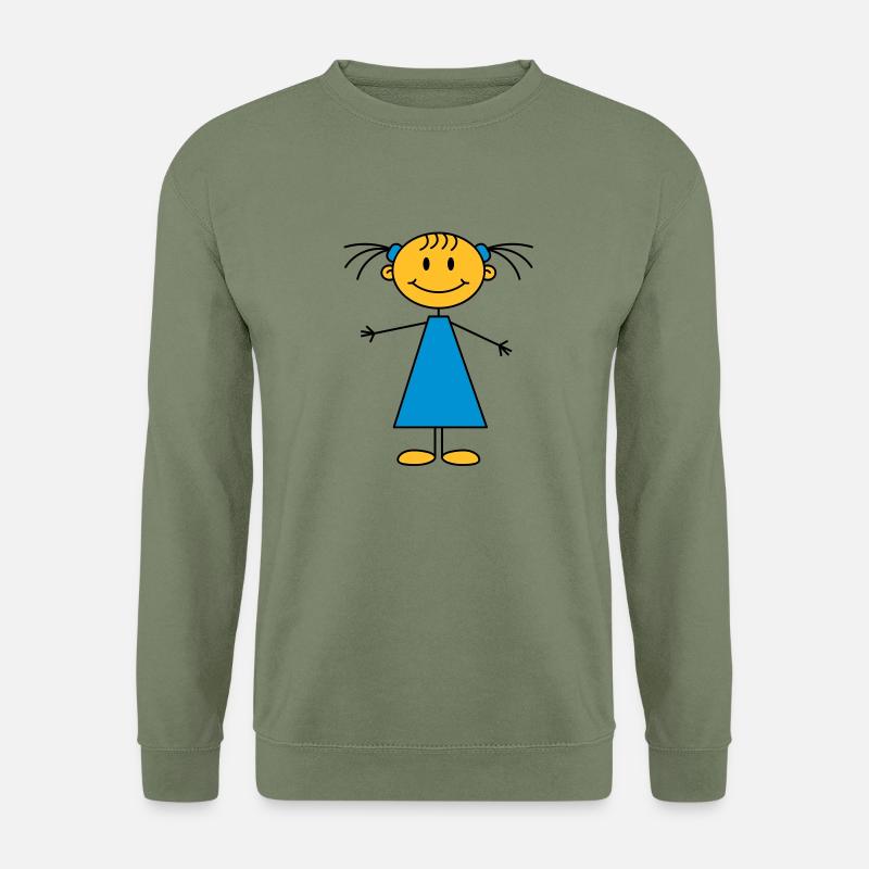 girl - Unisex Pullover - Armeegrün