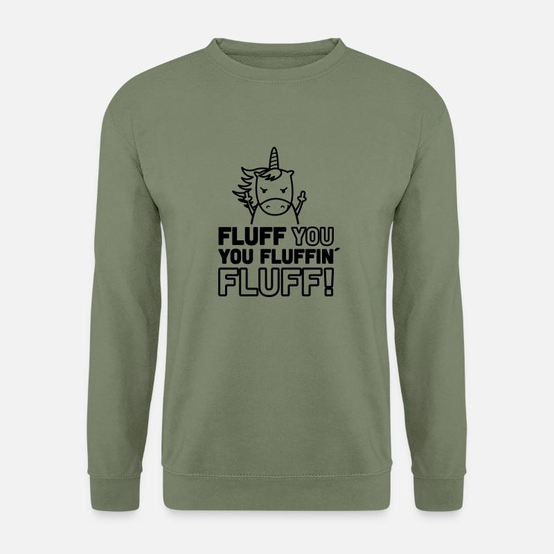 Fluff You Einhorn - Unisex Pullover - Armeegrün