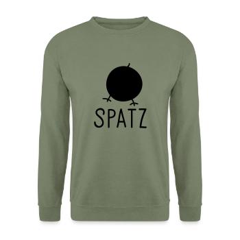 Spatz - Unisex Pullover - Armeegrün - Vorne - Alina (178cm) & Michal (187cm)