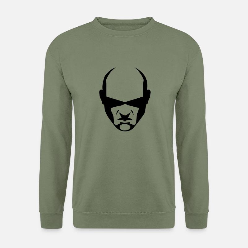 balded head - Unisex Pullover - Armeegrün