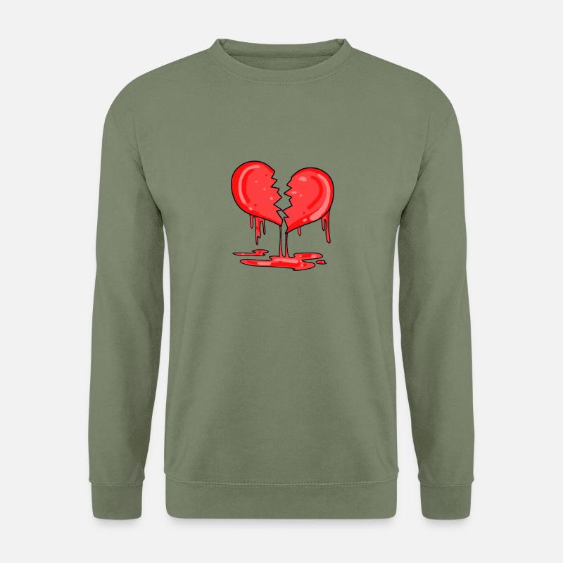 Broken heart - Unisex Sweatshirt - army green
