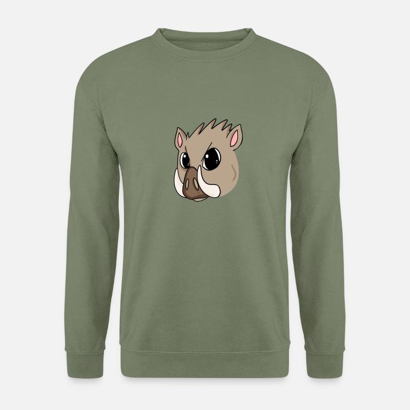 Wildschwein - Unisex Pullover - Armeegrün