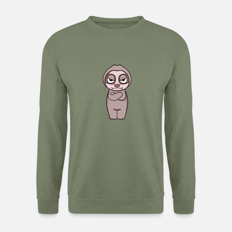 Sloth annoyed - Unisex Sweatshirt - army green
