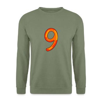 9 - Unisex Sweatshirt - army green - Front - Alina (178cm) & Michal (187cm)