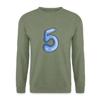 5 - Unisex Pullover - Armeegrün - Vorne - Alina (178cm) & Michal (187cm)