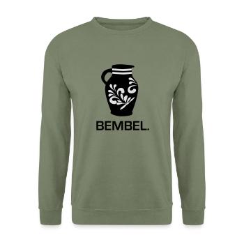 Frankfurt Bembel - Unisex Pullover - Armeegrün - Vorne - Alina (178cm) & Michal (187cm)