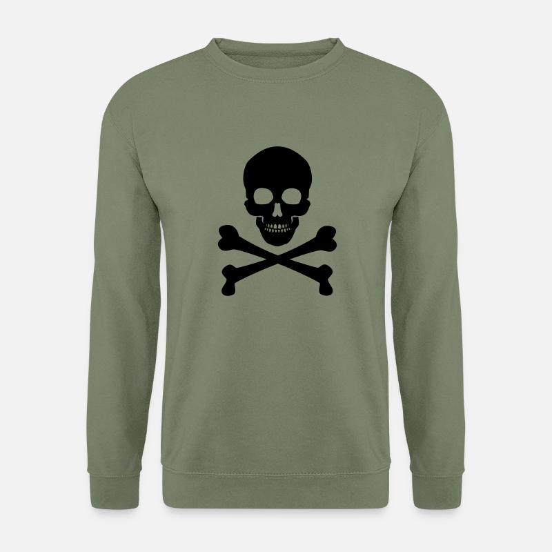 Skull & Bones - Unisex Pullover - Armeegrün