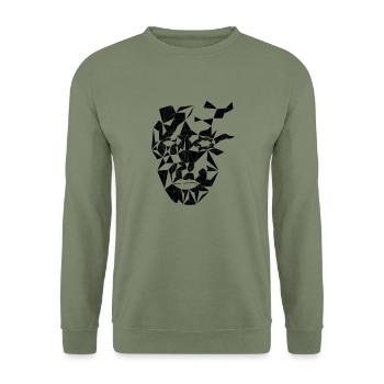 Tri Mask - Unisex Pullover - Armeegrün - Vorne - Alina (178cm) & Michal (187cm)
