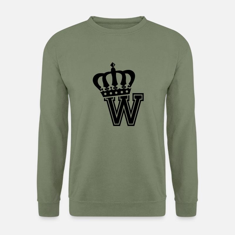 Buchstabe W - Unisex Pullover - Armeegrün