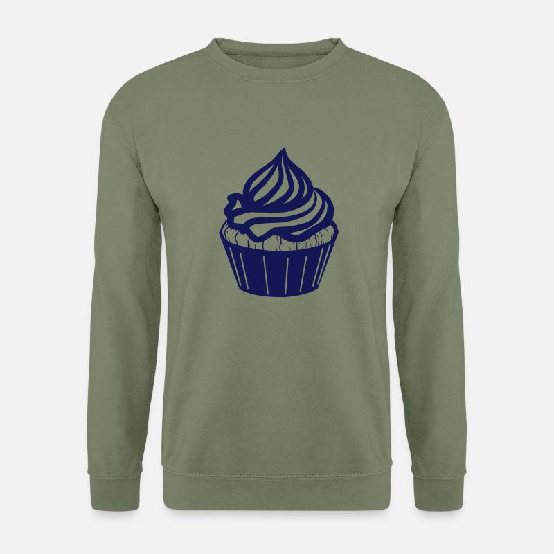 Kuchen Muffin 1 - Unisex Pullover - Armeegrün