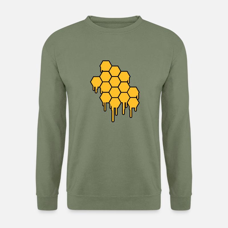 Honeycombs Pattern - Unisex Sweatshirt - army green