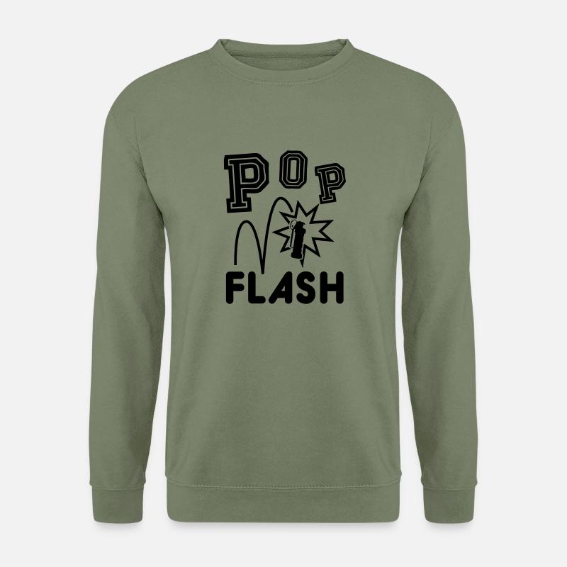 POP FLASH - Unisex Pullover - Armeegrün