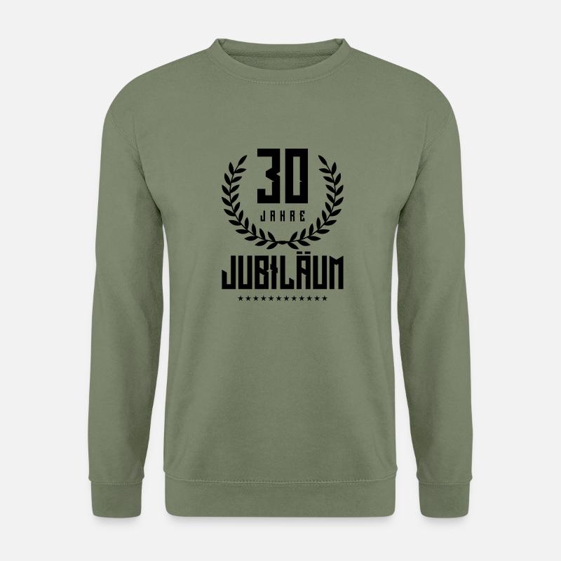 30 jahre jubiläum kranz - Unisex Pullover - Armeegrün