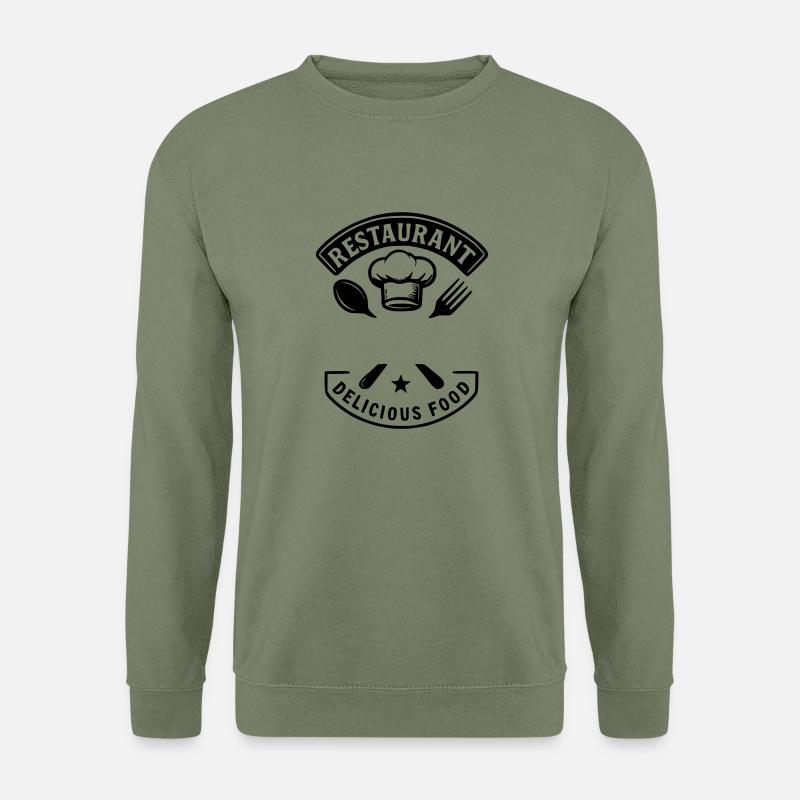 Restaurant leckeres Essen - NAME - Unisex Pullover - Armeegrün