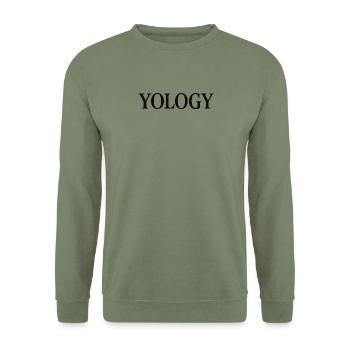 YOLOGY - Unisex Pullover - Armeegrün - Vorne - Alina (178cm) & Michal (187cm)