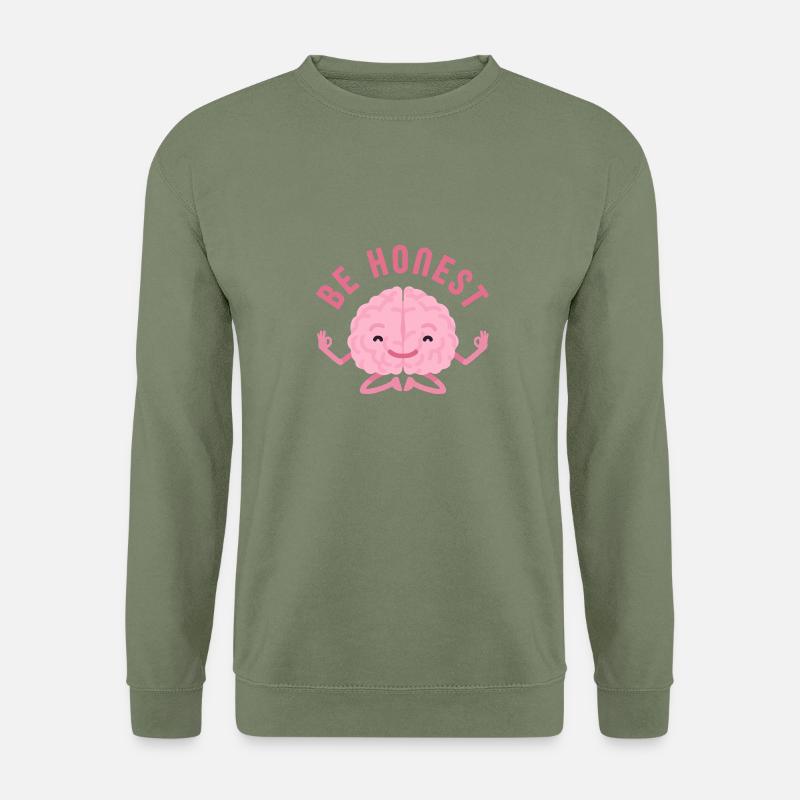 Zen Brain – Mindful Balance - Unisex Pullover - Armeegrün