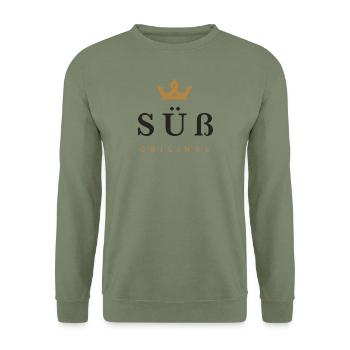 Sweet Original Family Logo Noir - Sweat-shirt Unisexe - vert militaire - Devant - Alina (178cm) & Michal (187cm)