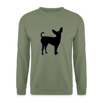 Prager Rattler - Unisex Pullover - Armeegrün - Vorne - Alina (178cm) & Michal (187cm)