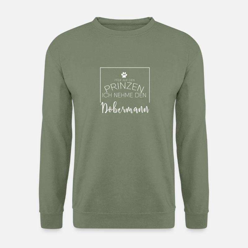 Dobermann Geschenk - Unisex Pullover - Armeegrün