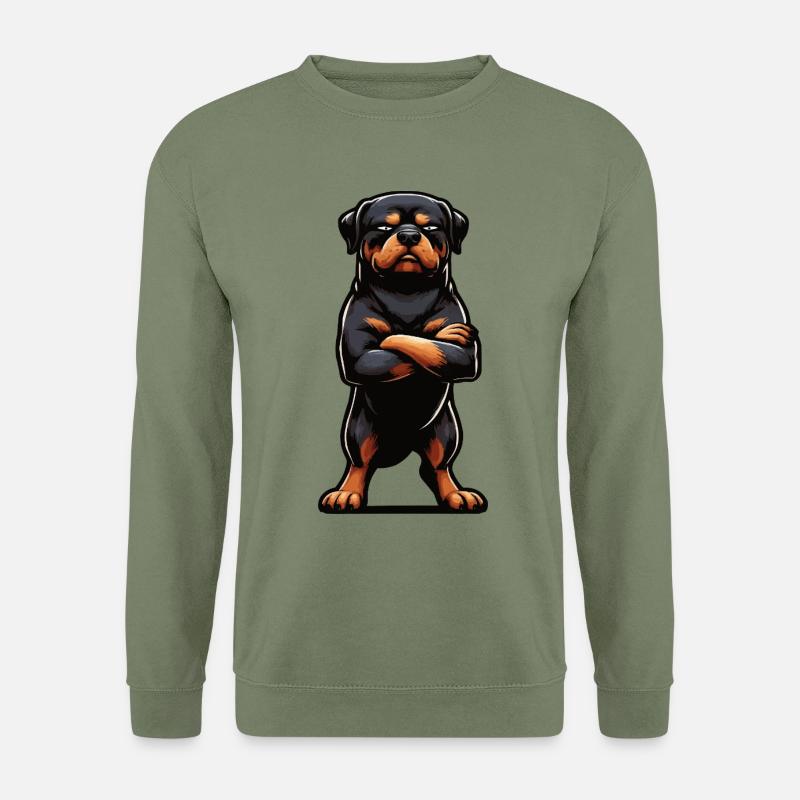 Rottweiler Rottweilerbesitzer Rottweilerliebhaber - Unisex Pullover - Armeegrün