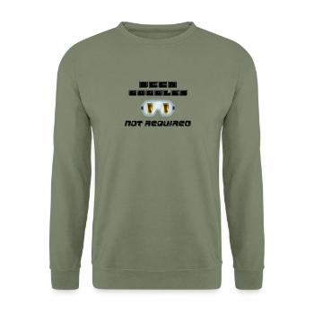 Beer Goggles Not Required - Unisex Sweatshirt - army green - Front - Alina (178cm) & Michal (187cm)