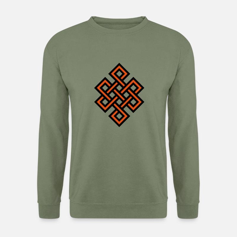 knot pattern - Unisex Sweatshirt - army green
