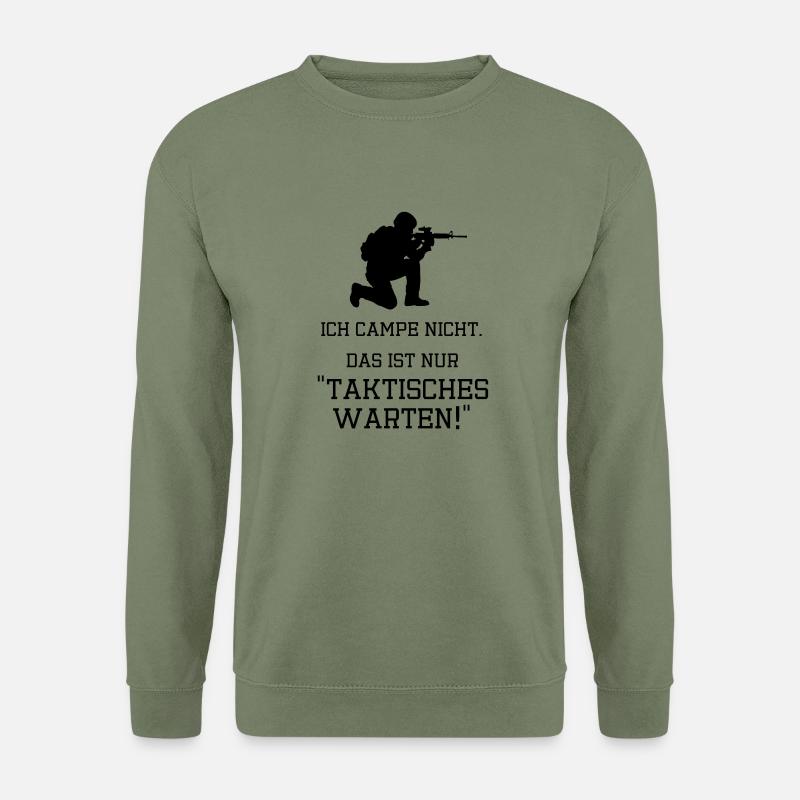 ichcampenicht - Unisex Pullover - Armeegrün