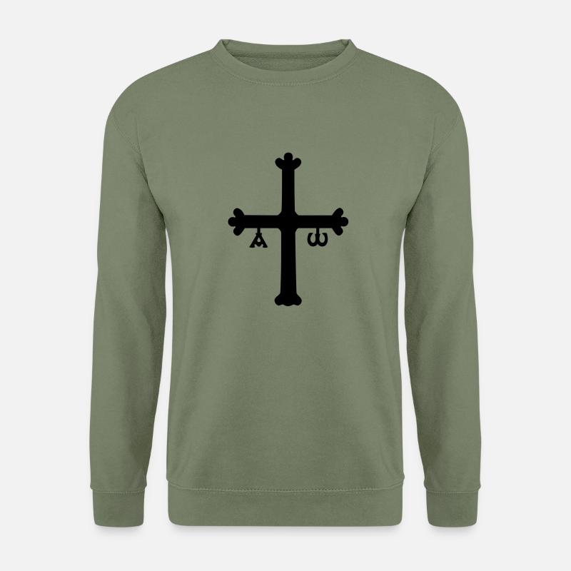 cross - ao - Unisex Pullover - Armeegrün