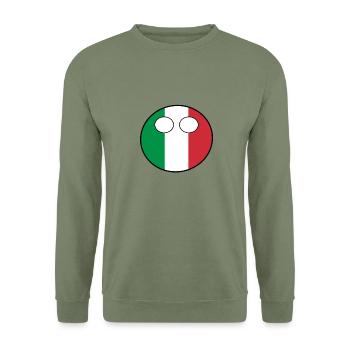 Countryball Country Home Italy - Unisex Sweatshirt - army green - Front - Alina (178cm) & Michal (187cm)