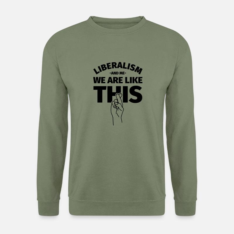 Liberalismus Liberaler - Unisex Pullover - Armeegrün