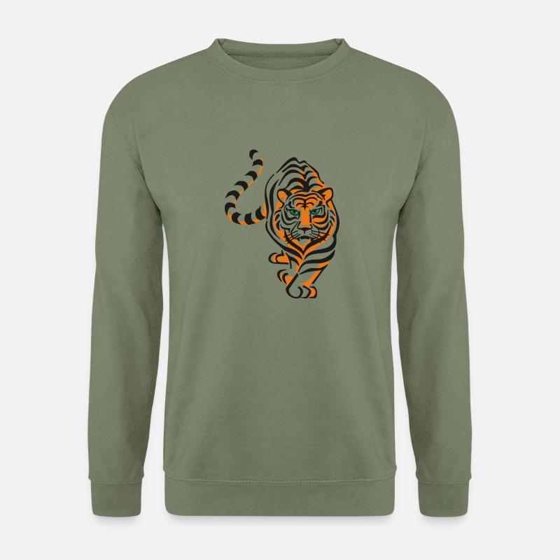 Tiger - Unisex Pullover - Armeegrün
