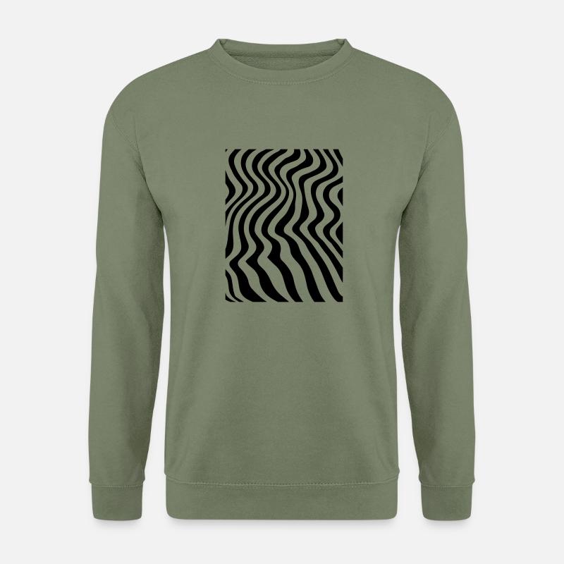 Databending Lines - Unisex Pullover - Armeegrün