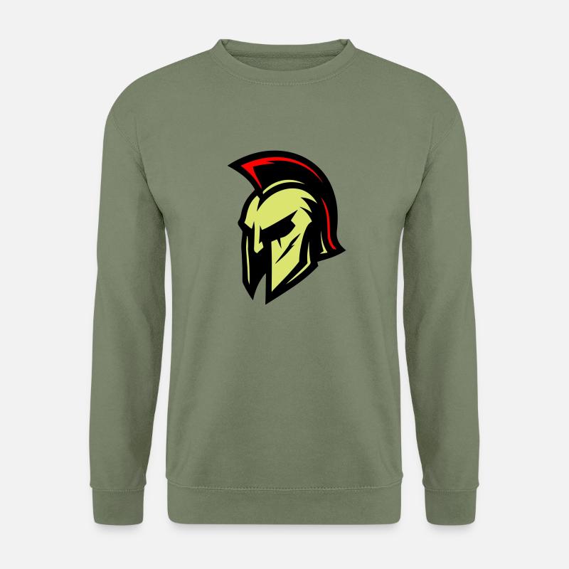 Gladiator Helm Sparta - Unisex Pullover - Armeegrün