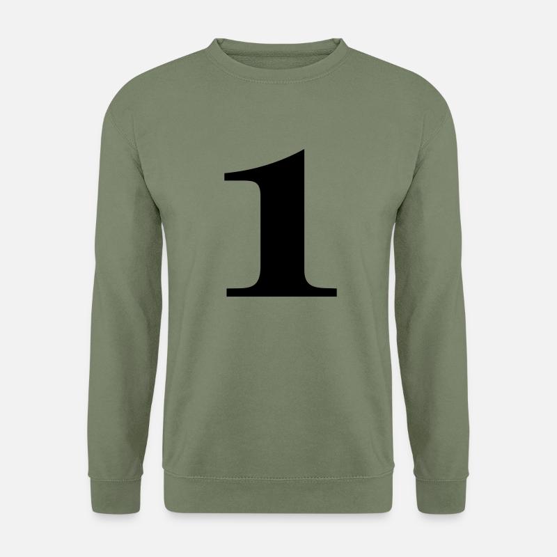 Zahl 1 - Unisex Pullover - Armeegrün