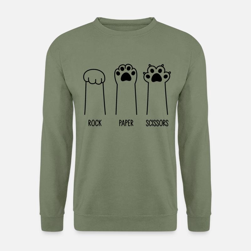 Rock Paper Scissors - Unisex Pullover - Armeegrün